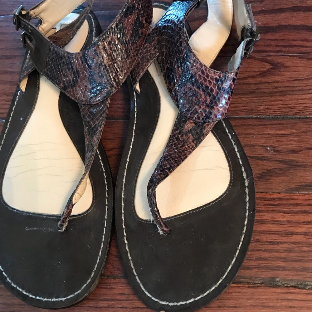 Via Spiga Snake Skin Sandals SZ 7